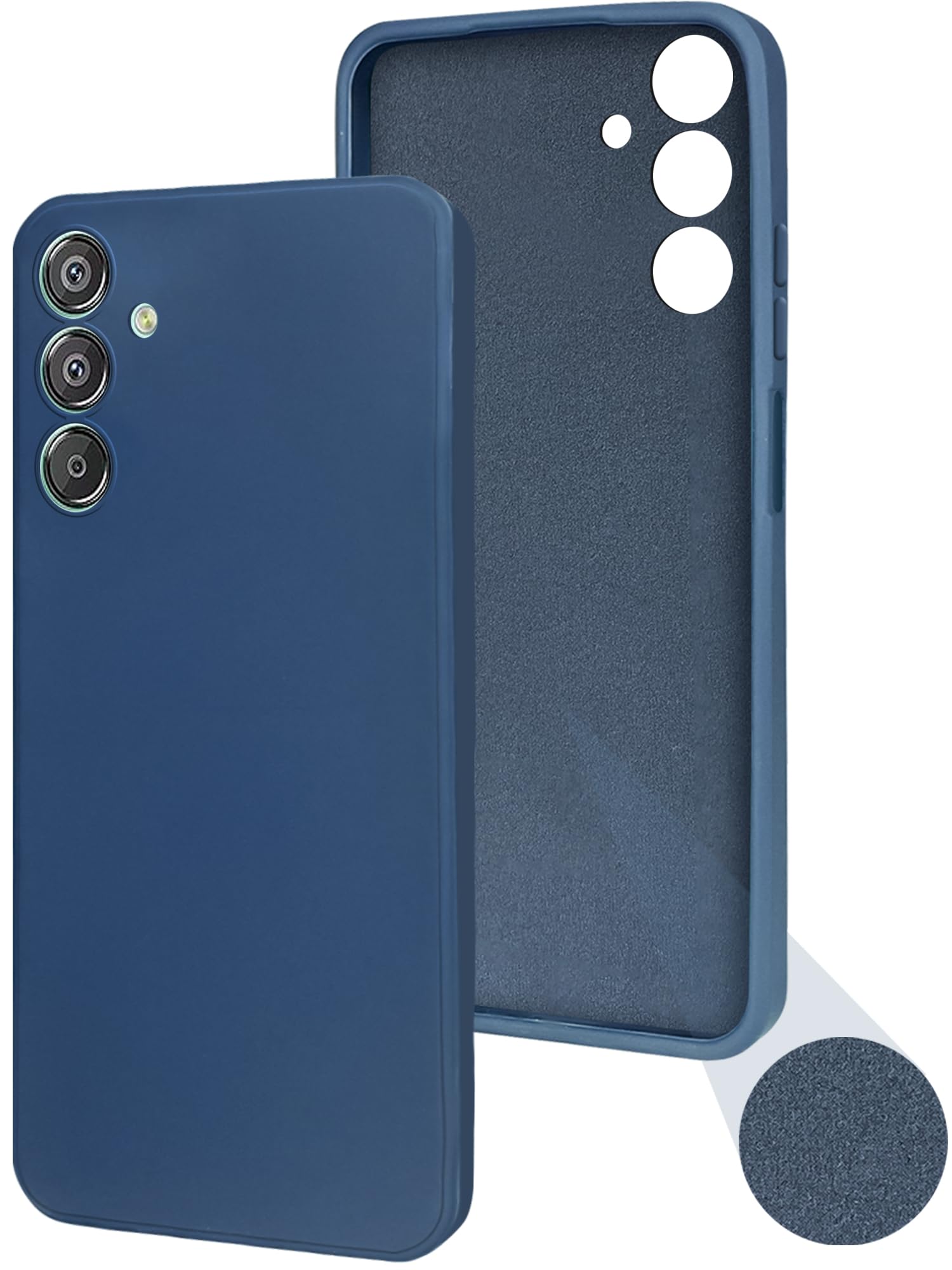 Jkobi Back Cover Case for Samsung Galaxy F15 5G (Matte Finish Silicone with Inside Fiber Cloth |Blue) (B0CYGW2GTD) Amazon Price History, Amazon Price Tracker