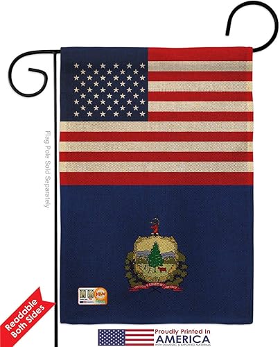 Miniatura 10 de US Vermont Garden Flag Set Mailbox Hanger Americana States USA American Territories Republic Country Particular Area Small Decorative Gift Yard