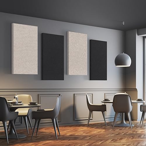 Miniatura 6 de UMIACOUSTICS 2 paneles acústicos, paneles de pared de fibra de vidrio a prueba de sonido de 47.2 x 23.6 x 2 pulgadas, paneles de absorción de sonido