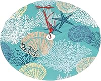 Vista 1 de Falda de árbol de Navidad con estrellas de mar de 36 pulgadas para Navidad, vacaciones, Año Nuevo, decoración de árbol circular