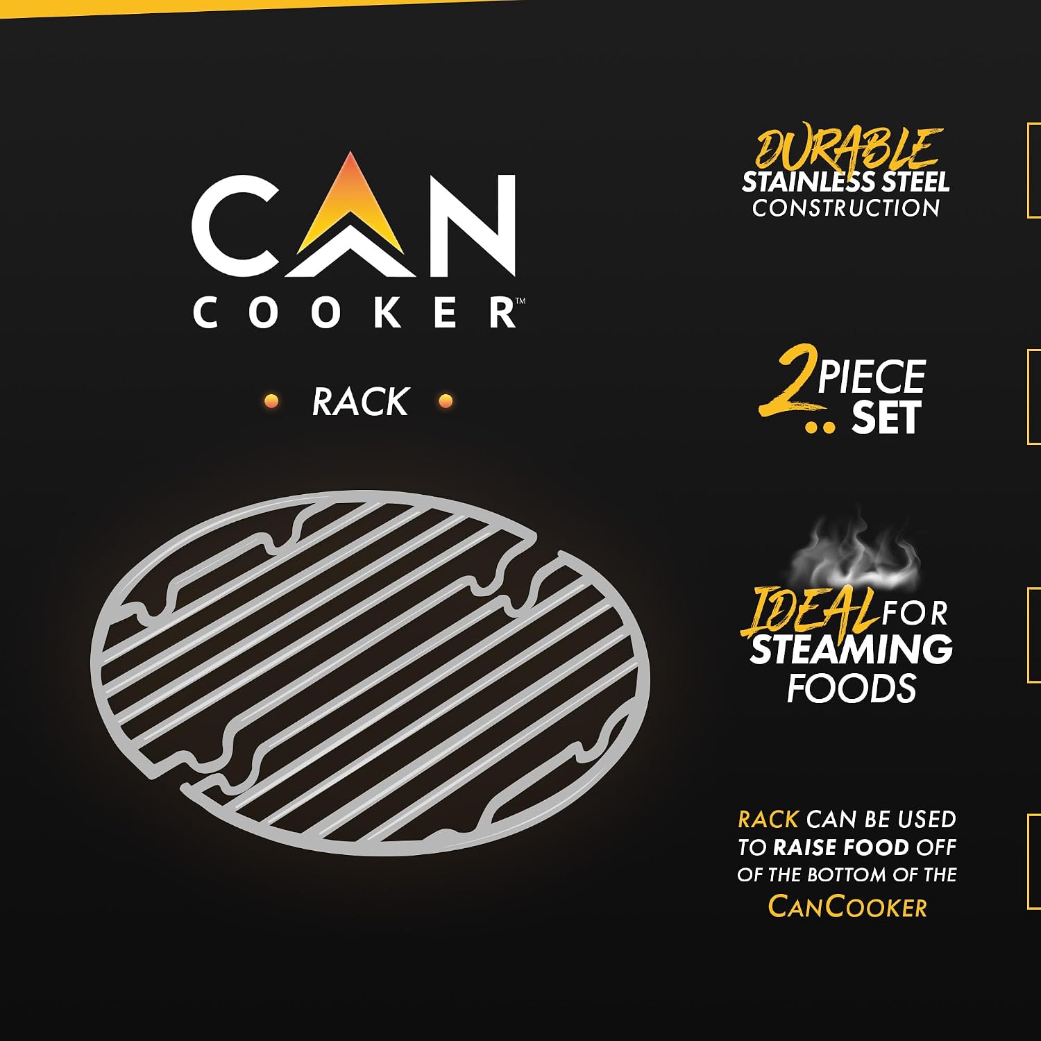 CanCooker Round Steaming Rack | Silver