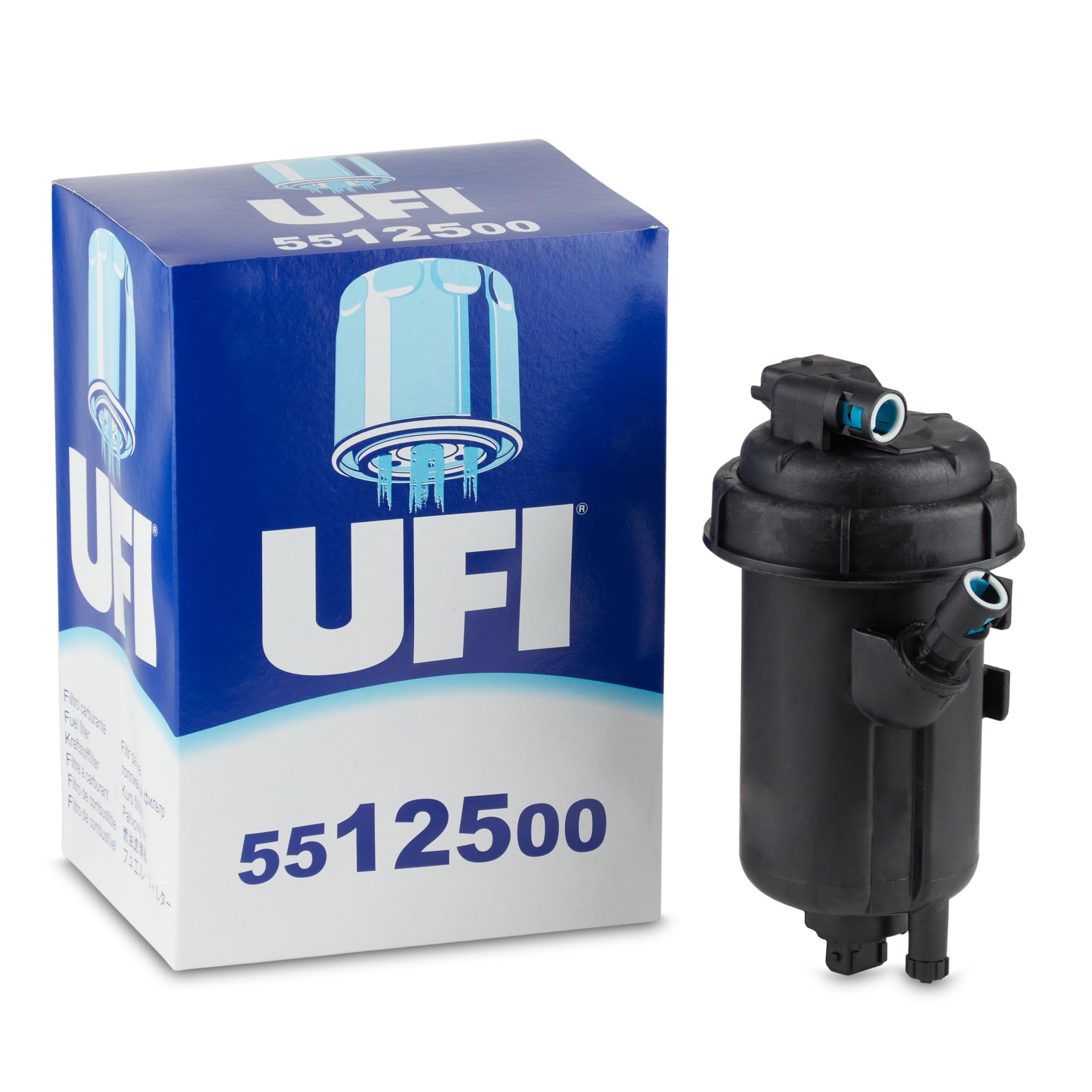 UFI Filters, Filtro Gasolio 55.125.00, Filtro Carburante per Ricambio, Adatto ad Auto, Applicabile su Diversi Modelli Opel, Saab e Vauxhall