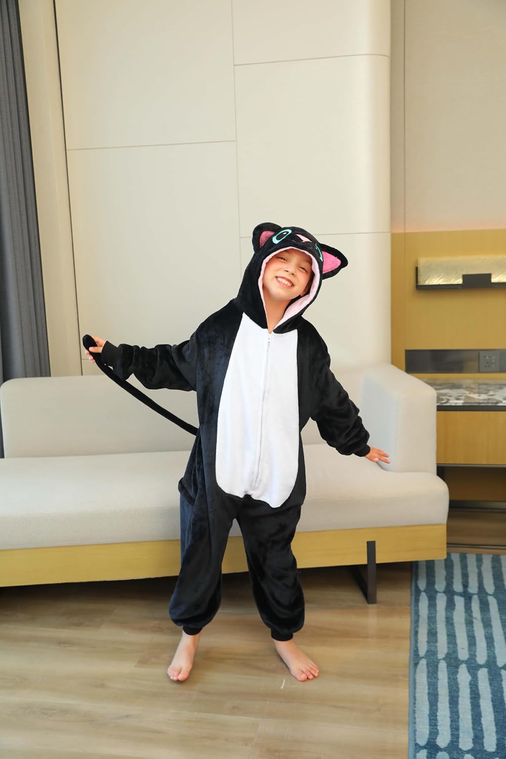 Kids Animal Onesie Pajamas Plush Hooded Costume Collection.