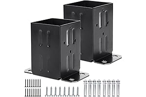 Eapele 4x4 Wood Post Anchor Base, Sturdy and Durable, Protect Your Fence