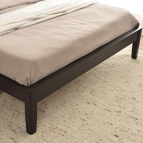 Miniatura 5 de Better Home Products Stella - Marco de cama de madera de pino maciza, tamaño Queen, color negro