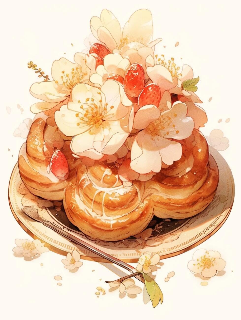 Rqwybcaxn Bead Cross Stitch Kits Delicious Food 40x50cm