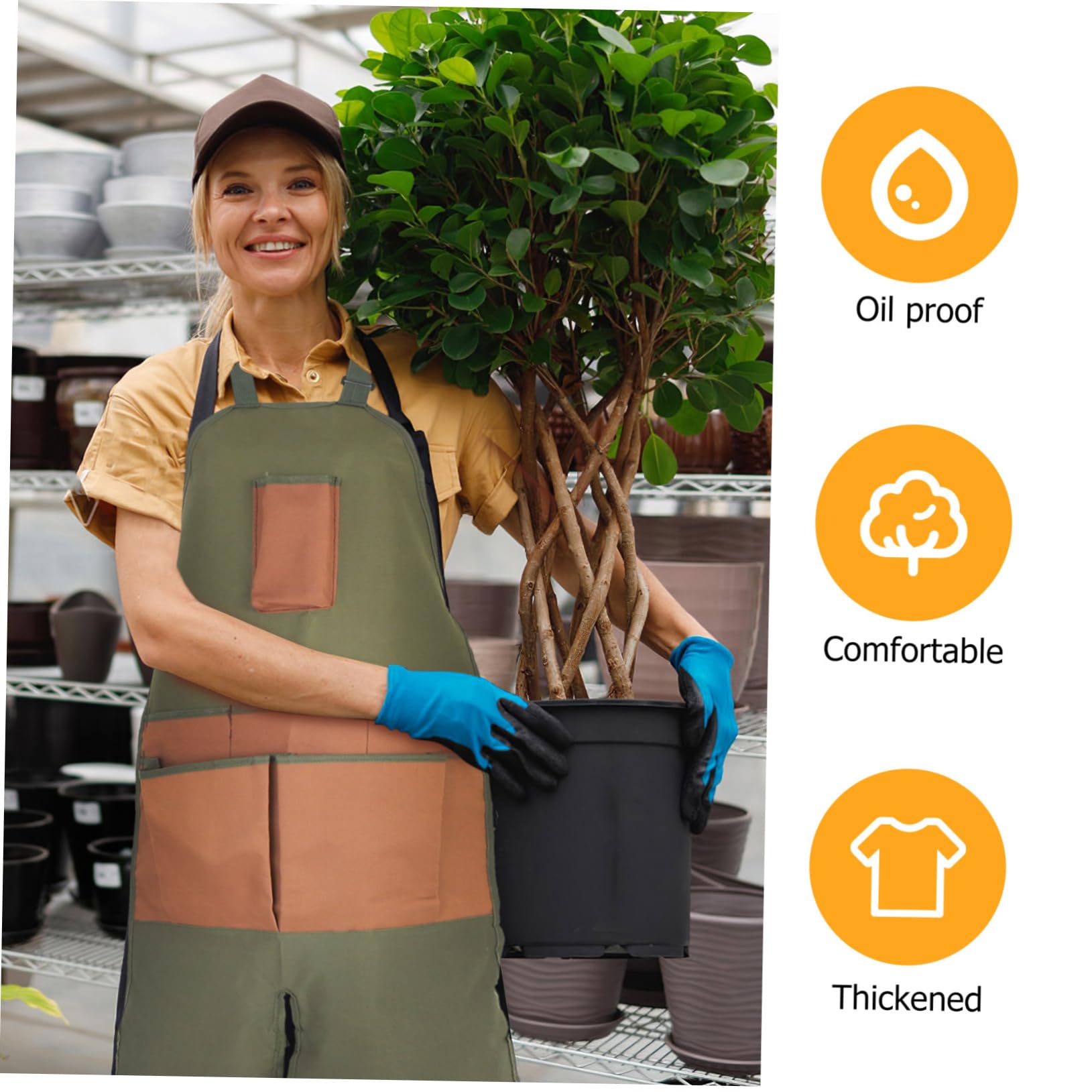SUPVOX Grembiule Giardinaggio Regolabile con Multiple per Potatura e Grembiule da Lavoro Versatile per Attività e per Tutti Tipi