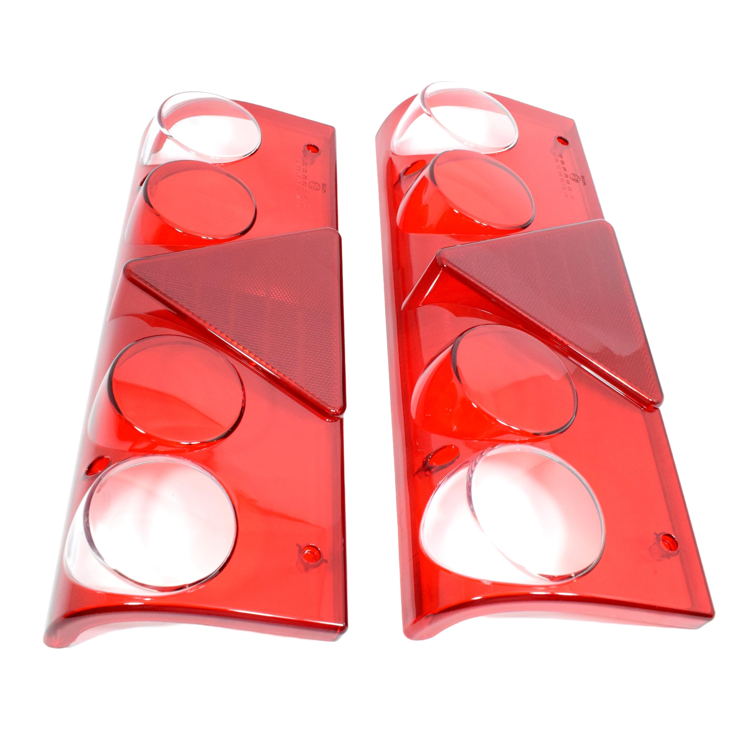 2x Lenti di Ricambio per Luci Fanali Posteriori in Vetro per Camion Rimorchi Semirimorchi Compatibili con Schmitz Cargobull Europoint 2