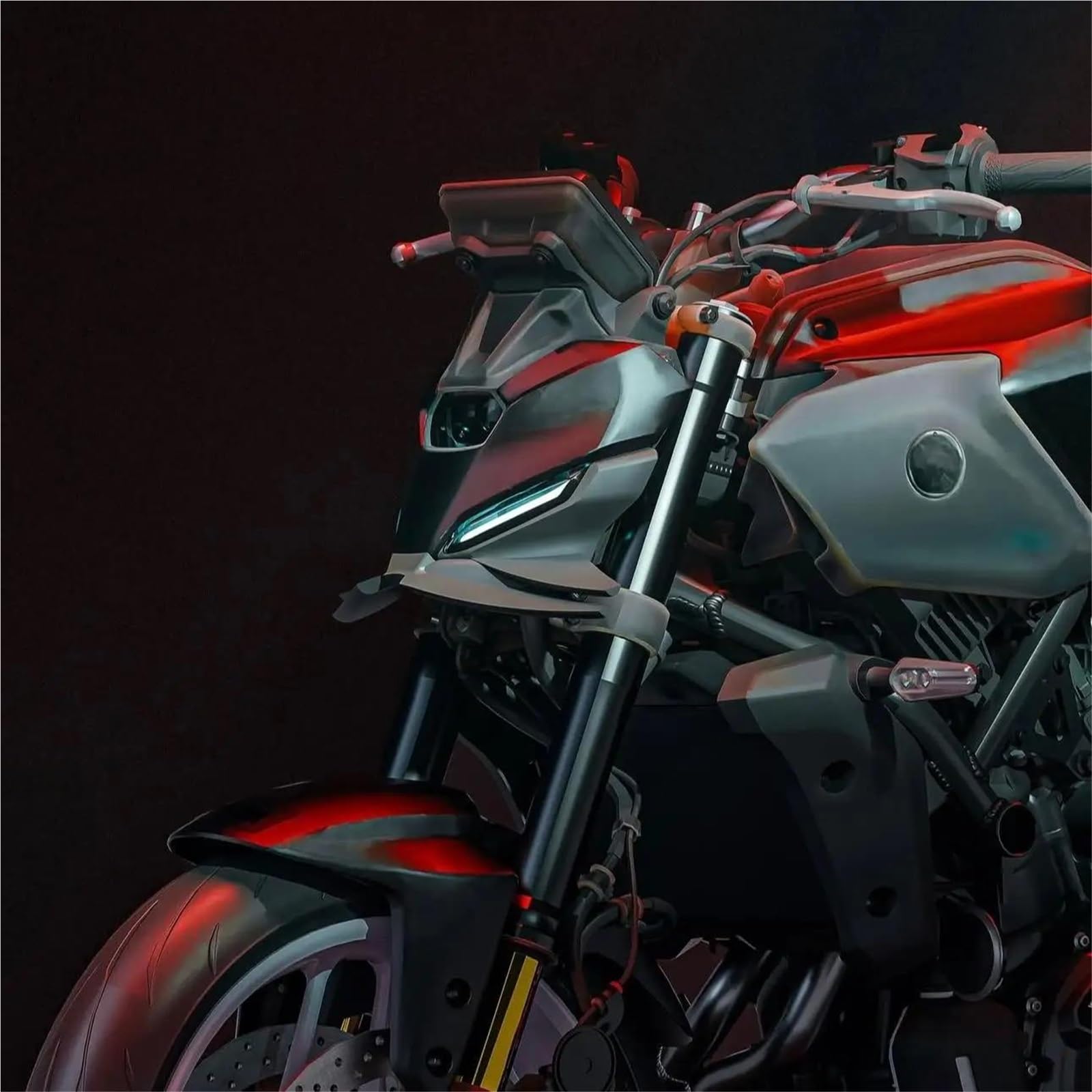 Amazon | バイク固定翼スポイラー のために MT-07 2025 MT07 2025用