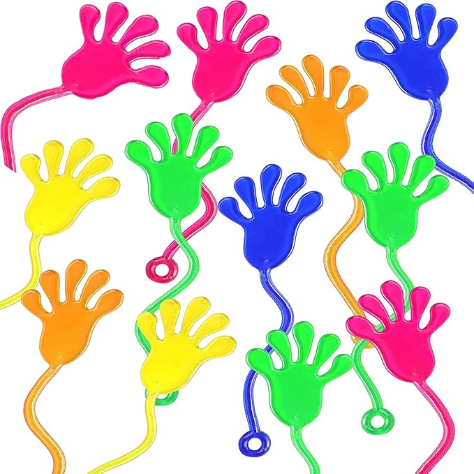 FVIZAL 20 pcs Sticky Hands, Wacky Fun Stretchy Sticky Hands, Gifts