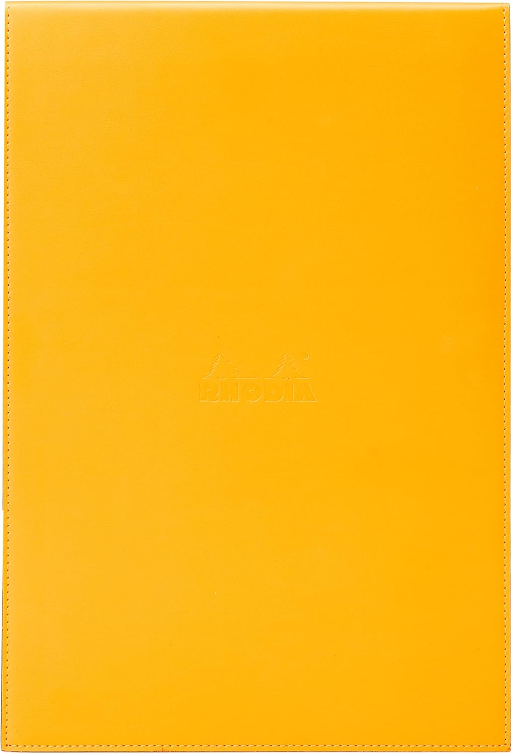 Rhodia Epure Notepad Cover and Notepad, 220 x 308 mm, Square Ruling - Orange