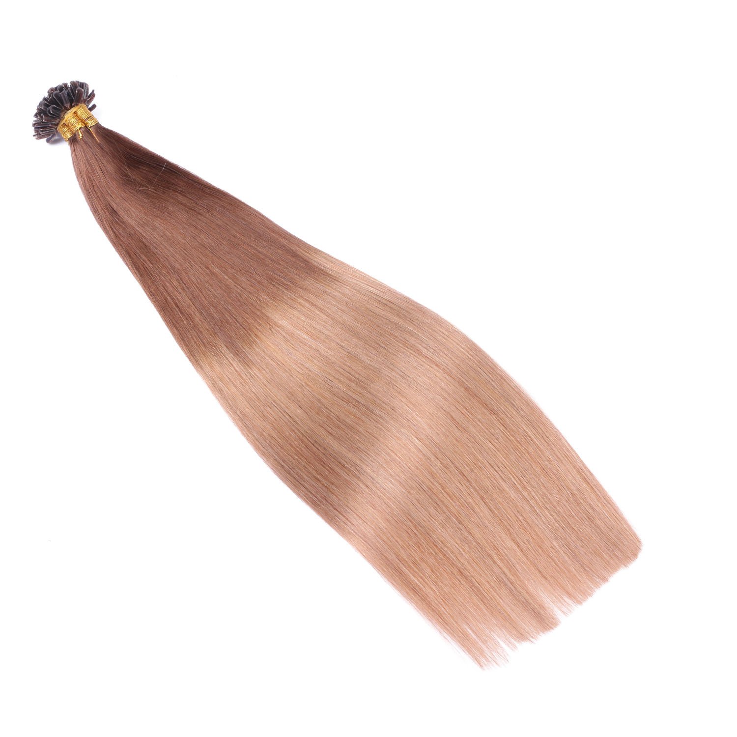 Keratin Bonding - # 4/27 OMBRE - 40cm - 100 Strähnen - 1g - 100% Remy Echthaar Haarverlängerung U-Tip Extentions by NOVON Hair Extensions mit sehr hoher Qualität
