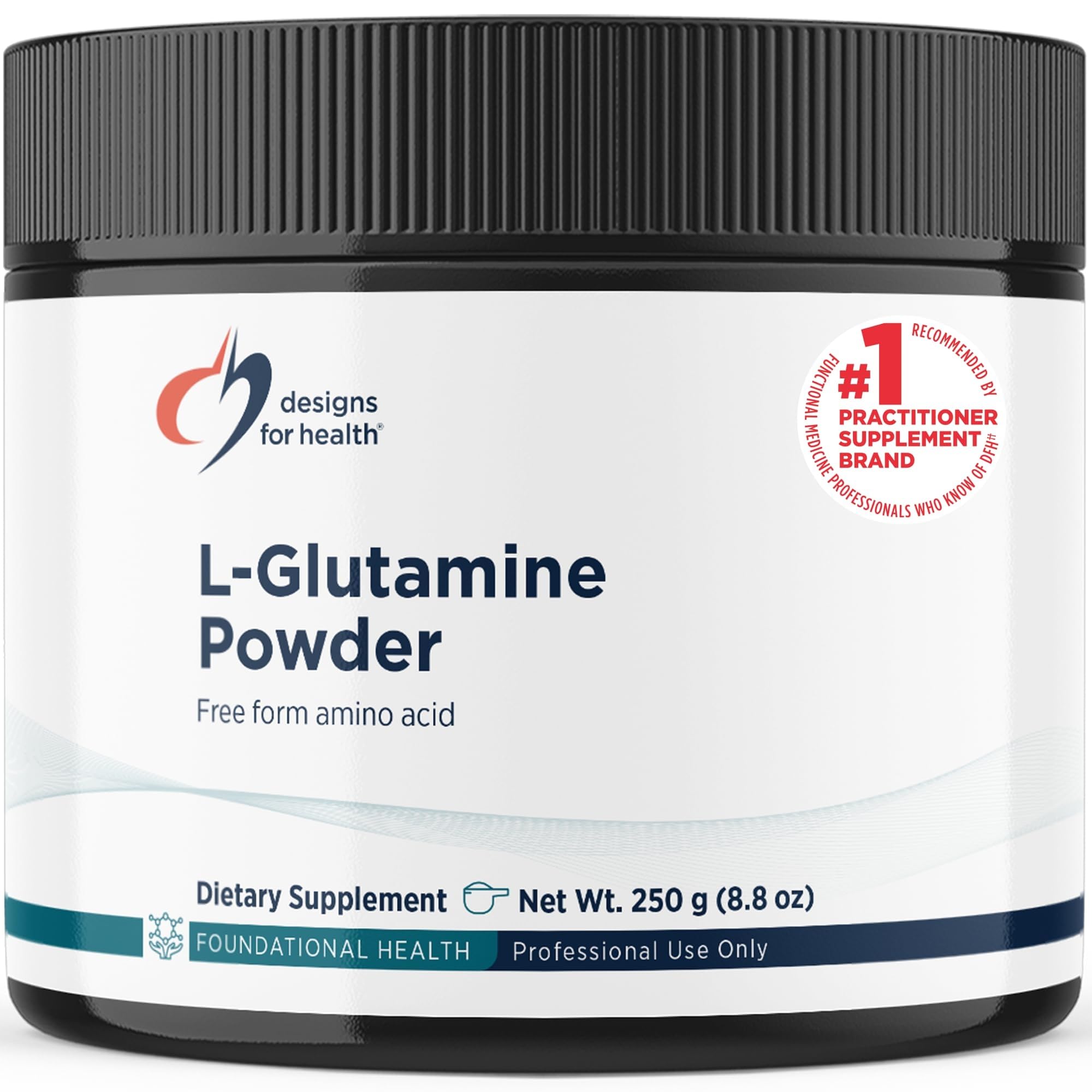 Designs for Health Vegetarian L-Glutamine Powder, Gut Support, 83 Servings 8.8 Ounce (Pack of 1)