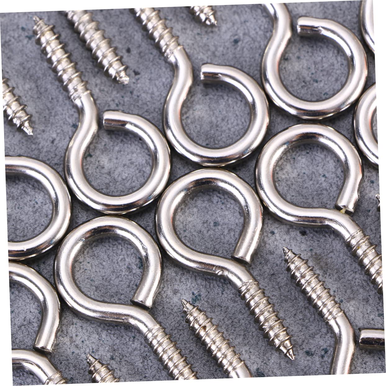 ARTIBETTER 50 Pcs Sheep's Eye Screws Eye Pins Ring Mini Eye Pins Jewelry Eye Pins Hooks Ring Mini Eye Pins Eye Shape Screws for Crafting DIY Projects