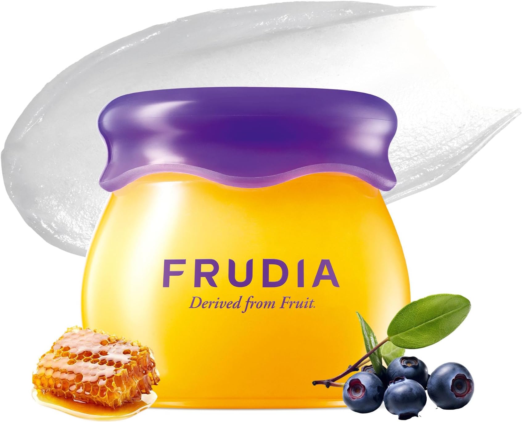 Blueberry Honey Lip Balm, Exfoliating & Moisturizing Dewy Korean Lip Balm for Dry Lips made with Jeju Blueberry & Honey Extracts for Soft, Plump Lips (0.33 fl oz)