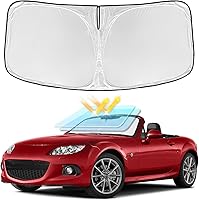 Vista 185 de Parasol de 4 capas para parabrisas, ajuste personalizado, tela 240T, parasol retráctil que bloquea los rayos ultravioletas, accesorios para automóvil