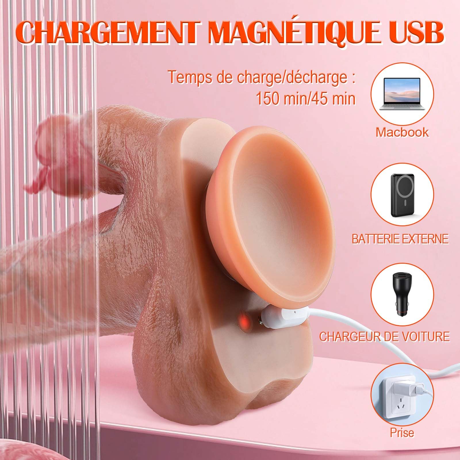 Vibratore Dildo Realistici Sex Toys, 4 in 1 Vibratoreper Donna Professionale con Stimolatore Del Punto G Remoto, Giocattolo Sessuale Dildo Anale in Silicone con 7 Vibrazioni, Spinte, Pratiche