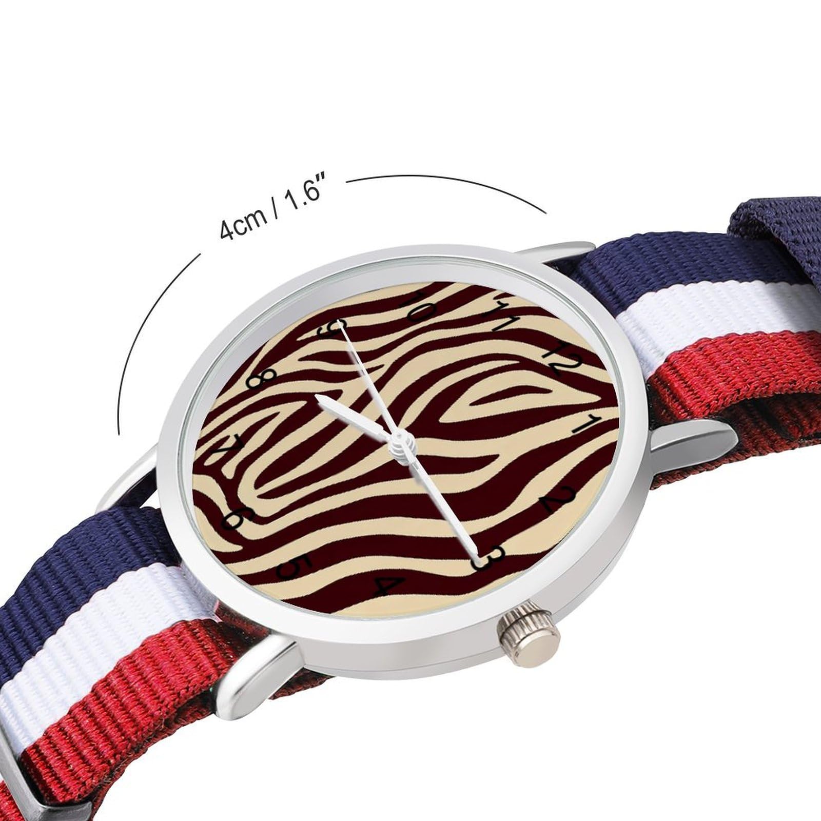 African Style Stripes Funny Wrist Watches for Men Women Fashion Graphic Watch for Work Workout