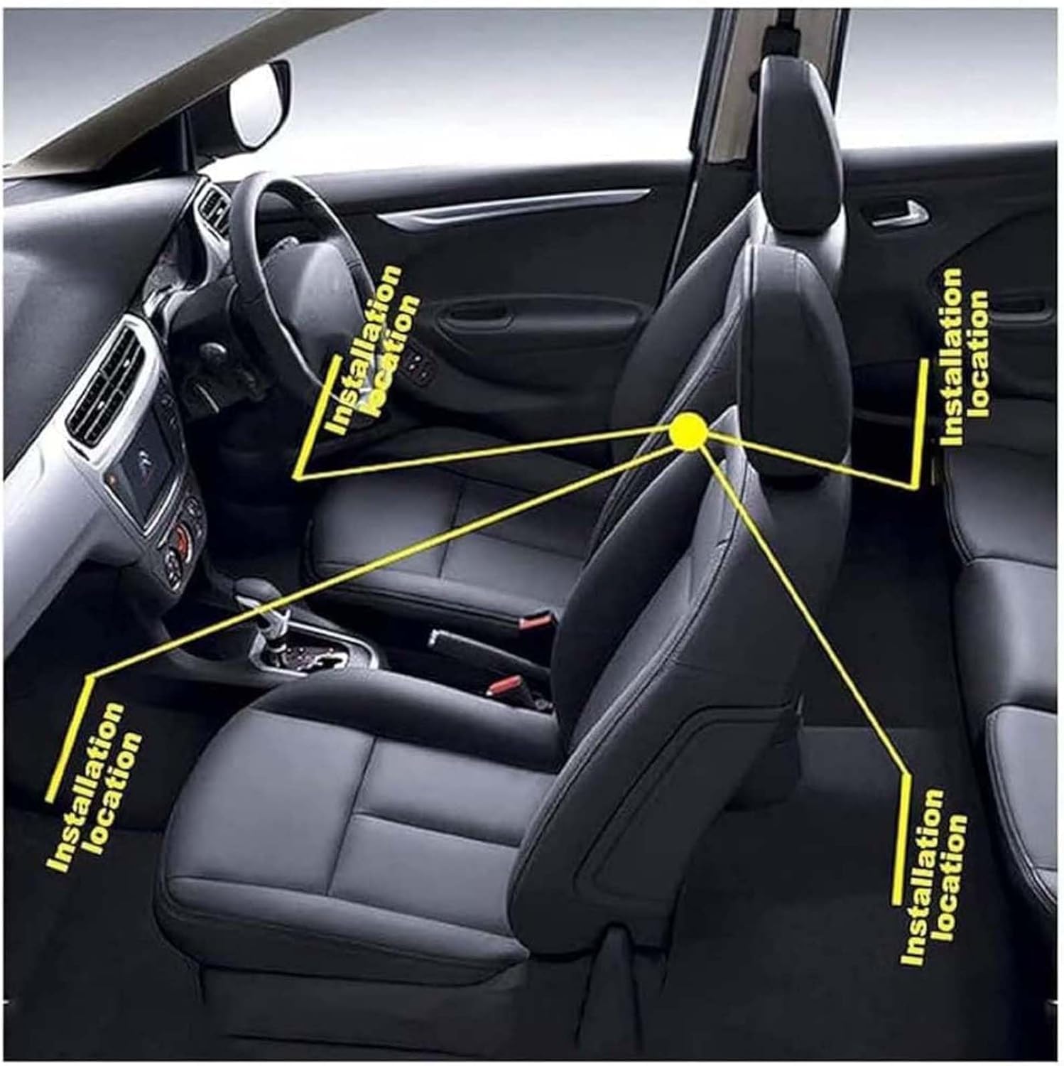 Tappetini Auto per BMW 2er F74 2025 2024 | Tappeti vettura lusso su misura in pelle sintetica con fondo antiscivolo battitacco impermeabile e bordi rinforzati