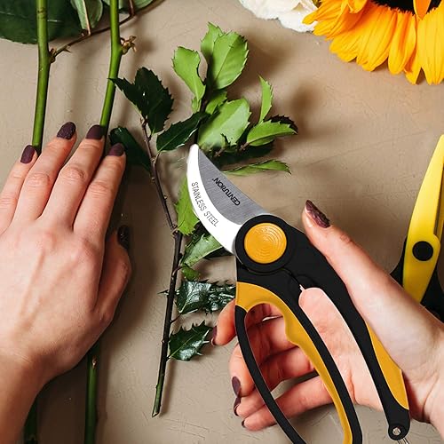 Miniatura 4 de Centurion Podadora de derivación de jardín de acero inoxidable 194 con cierre de presión, para ramas, tallos y árboles, herramienta manual