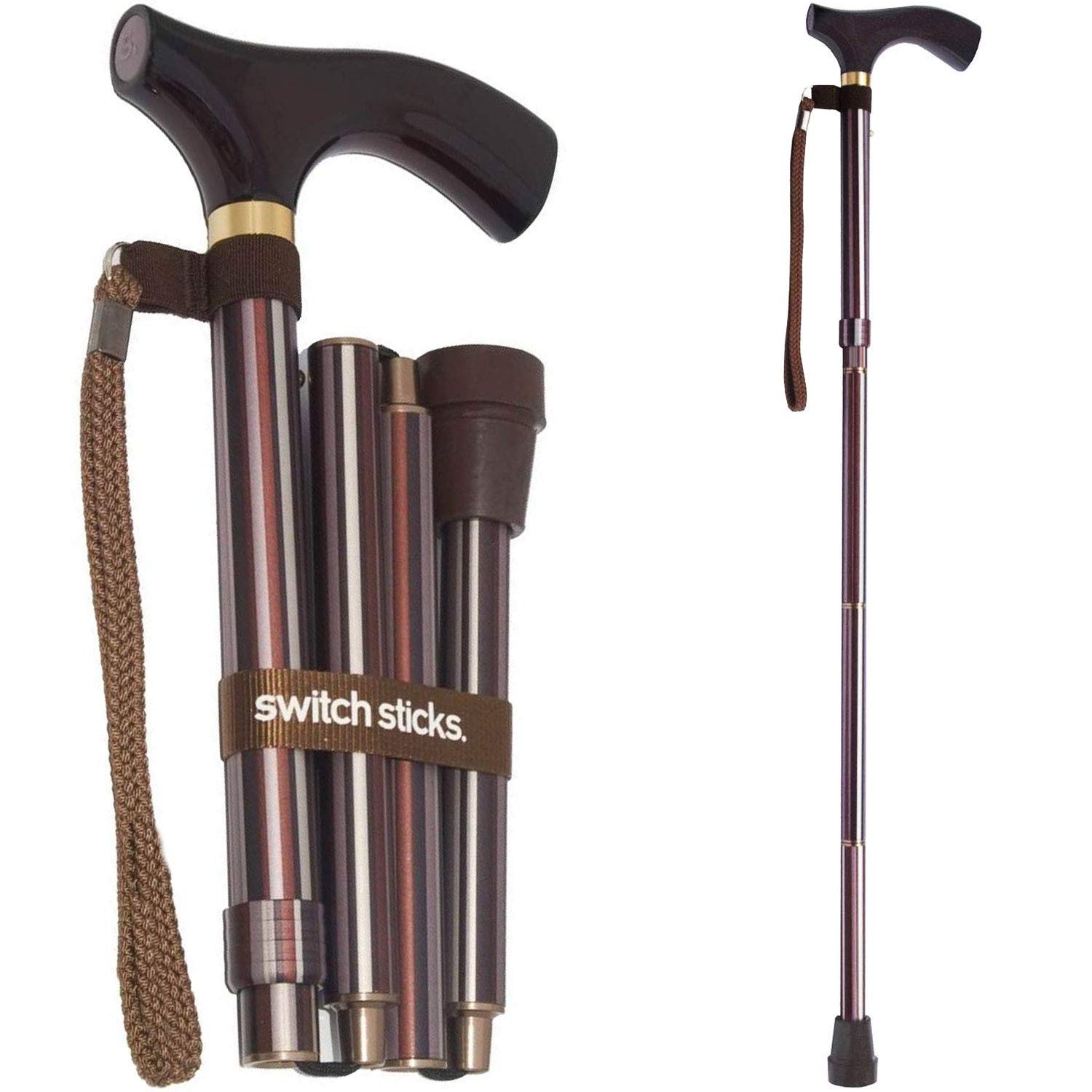 Buy Switch Sticks Walking Cane for Men or Women, Foldable and