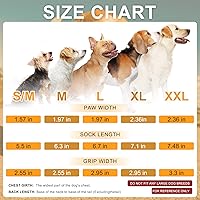 Vista 15 de BEAUTYZOO Calcetines antideslizantes para perros, zapatos para perros para pavimento caliente/frío, nieve y días de lluvia, botines de agarre