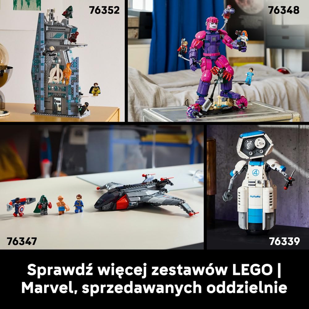 LEGO Super Heroes 76345 | zestaw superbohaterów, model kolekcjonerski, prezent dla fana superbohaterów, 379 elementów