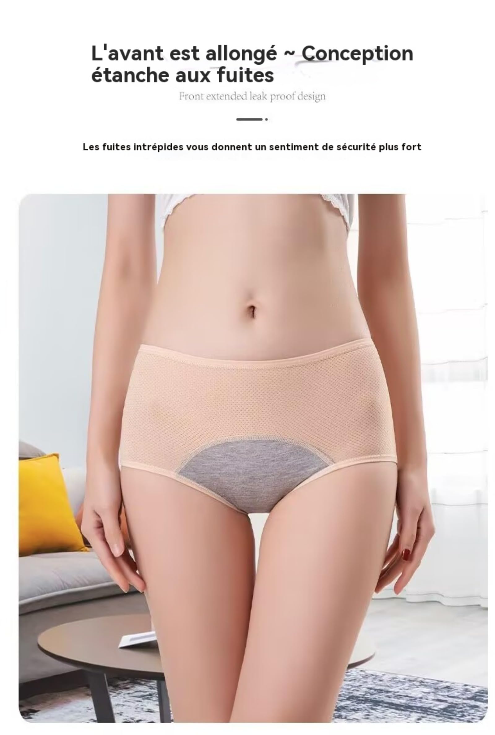 Generisch 2026 Sous-Vêtements Anti-Fuite Femme Coton - Confort Et Protection Nocturne