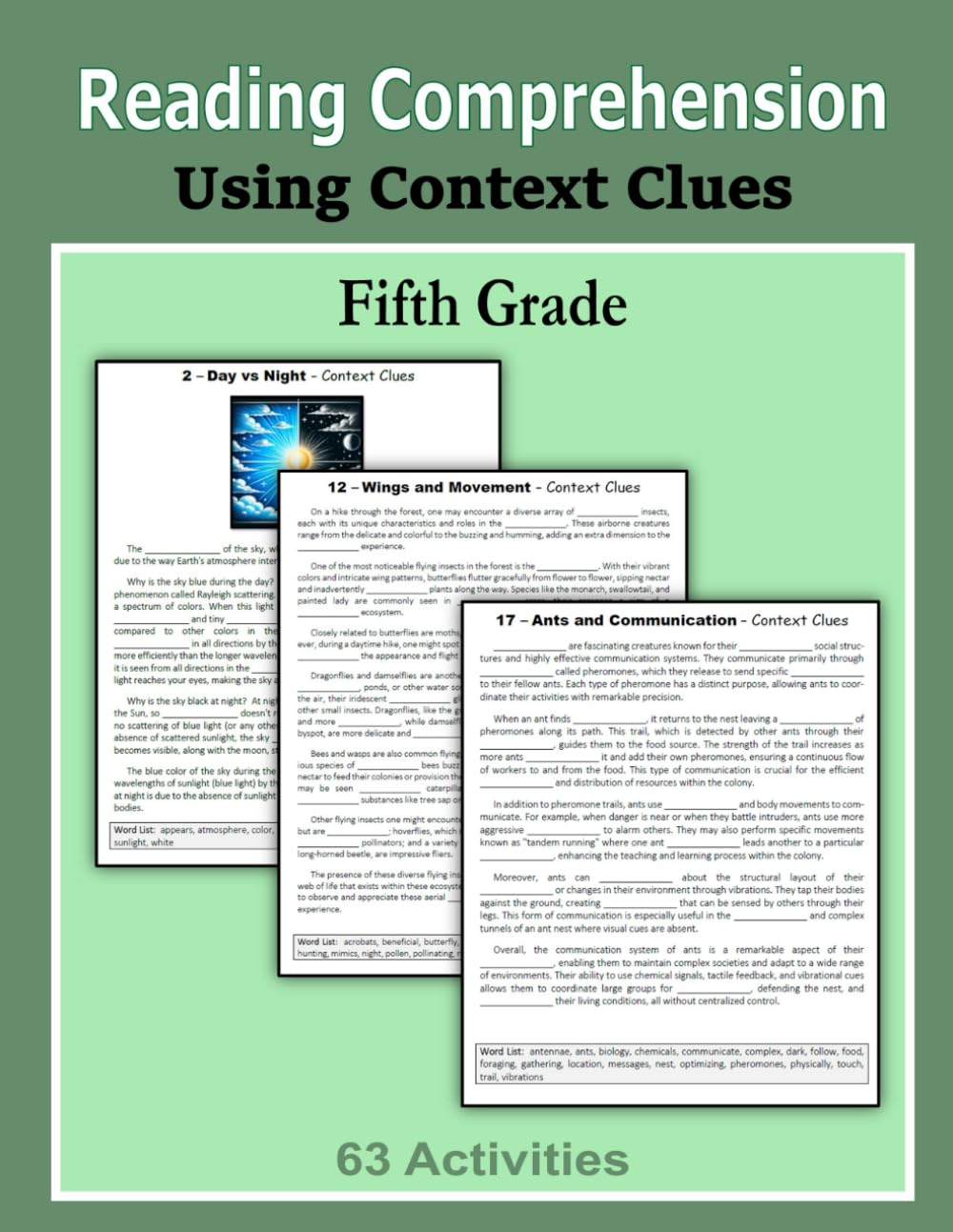 Reading Comprehension - Using Context Clues - Fifth Grade