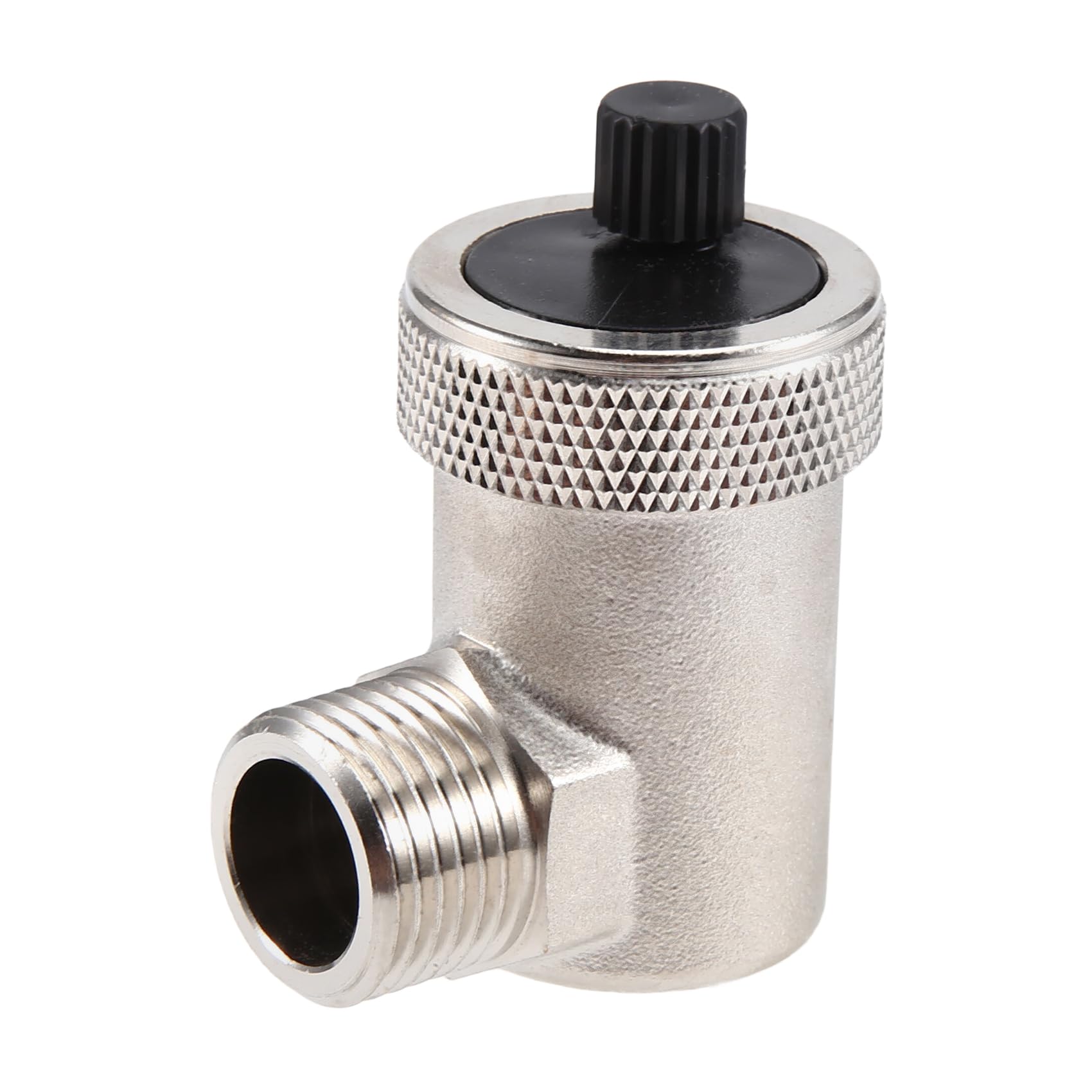 Hndhbfgrt Silver External Thread Brass Quick Bleeder G1/2 Automatic Pressure Relief Valve For Water Heating Hvac System Bleed
