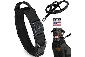 Premium Tactical Dog Leash with Built-In AirTag Holder