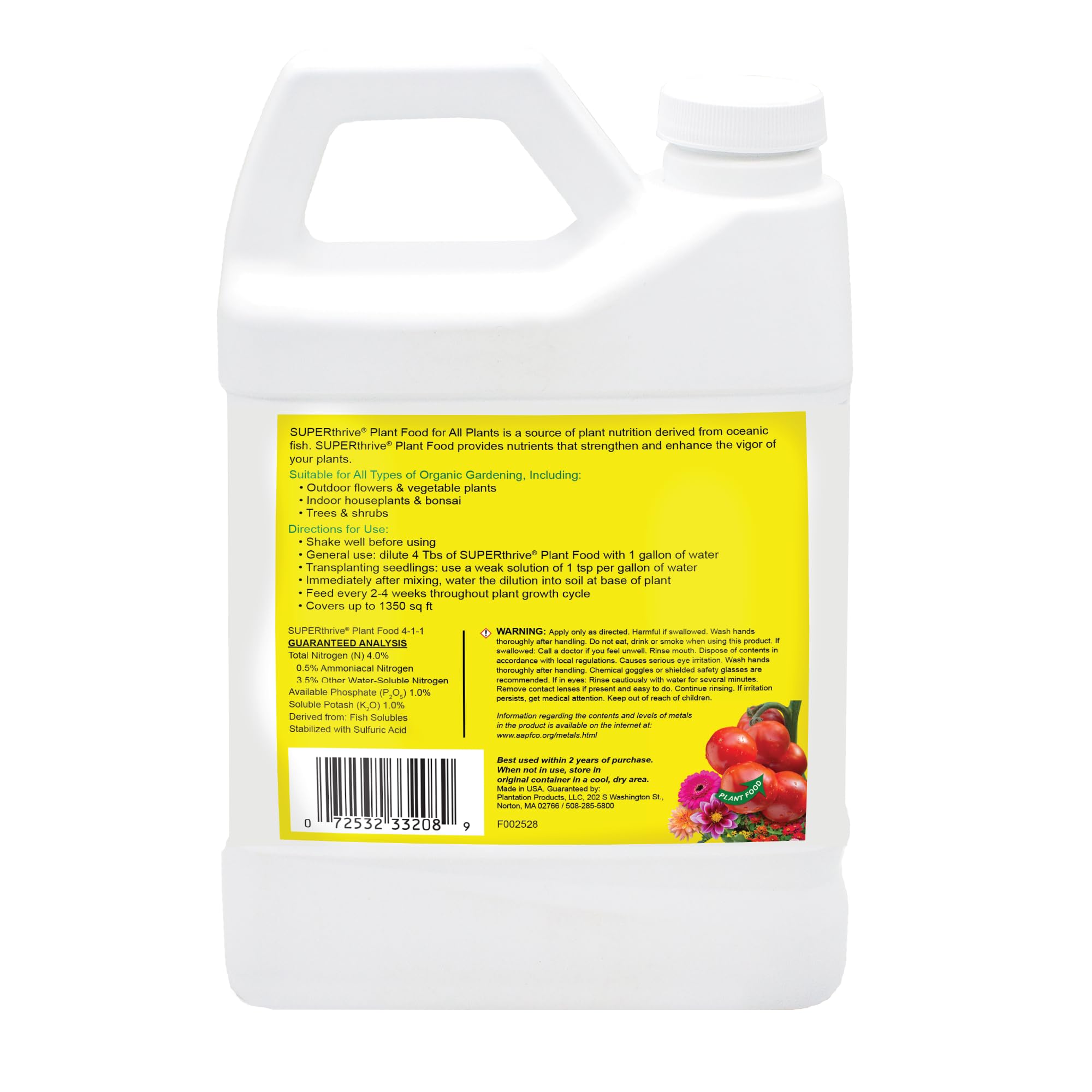 Amazon.com : Vitamin Institute STFOOD32-8 Plant Food, Clear