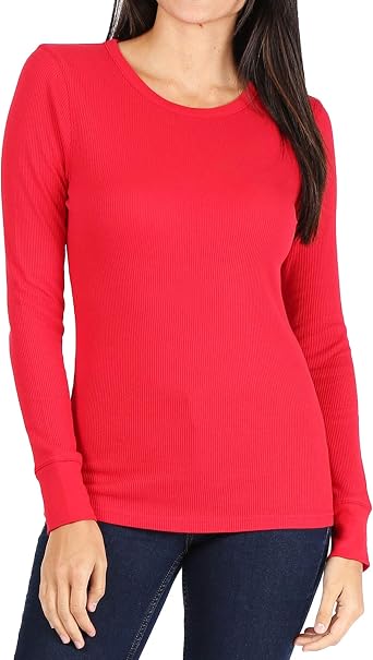 Long Sleeve Thermal Crew Neck Tee 