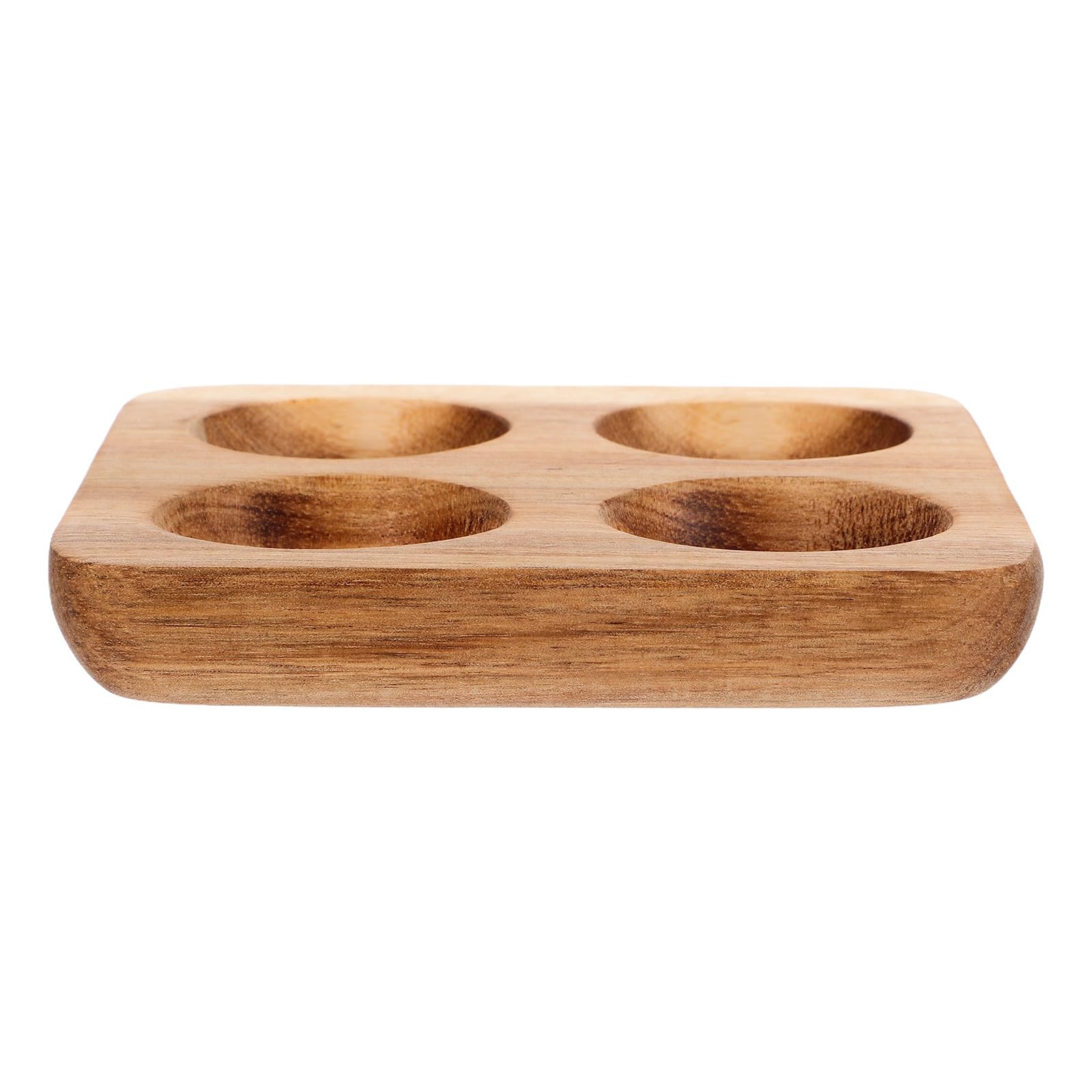 Soporte para Huevos de Madera Marrón con Acabado Artesanal de Lujo 7