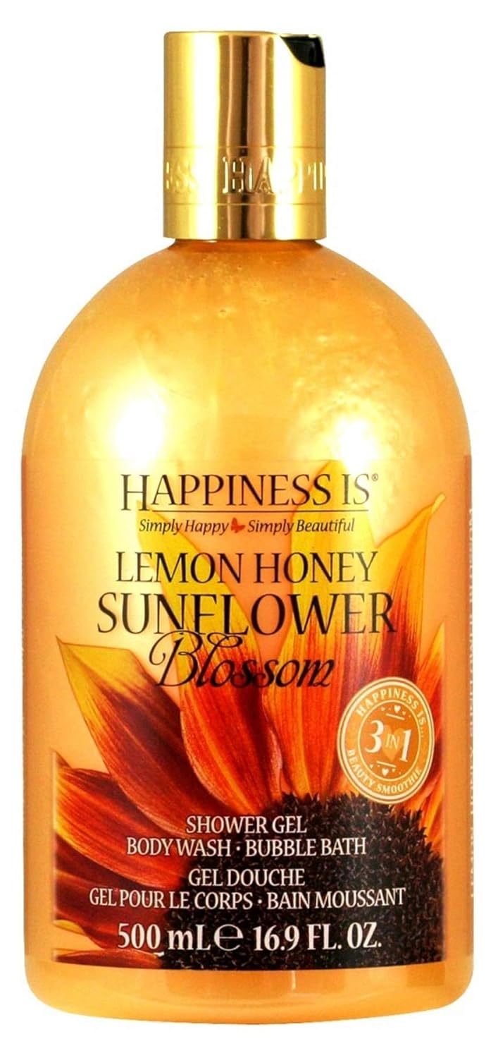 Happiness Is Lemon Honey Sunflower Blossom 3 in 1 Shower Gel 16.9oz