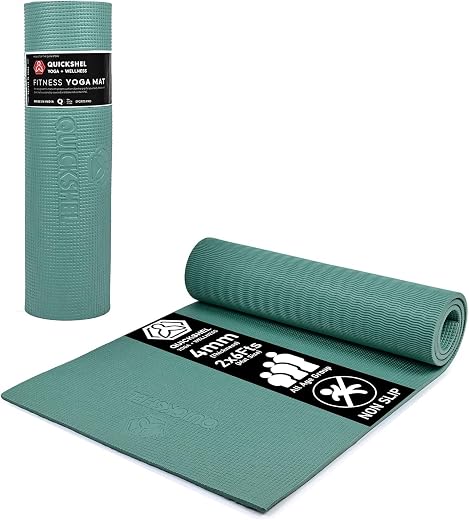Quick Shel Yoga mats Exercise Mat Anti-Skid Water/Dirt Proof Lightweight easy to Carry gym workouts for men women children...