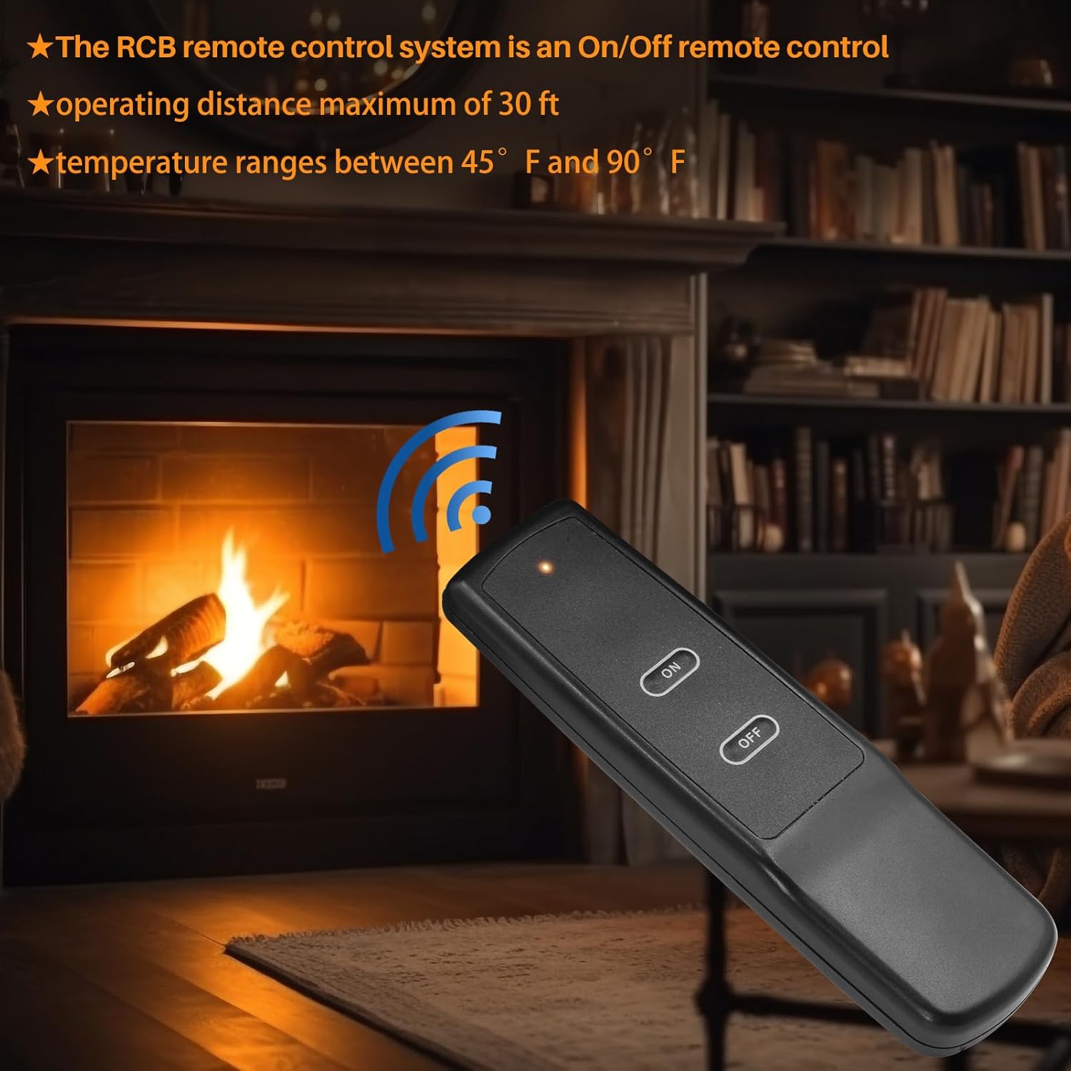 Gas Fireplace Remote Control Kit, for Millivolt Valve Appliance, for skytech, Ambient, Majestic Fireplace and More, 5 Year Warranty