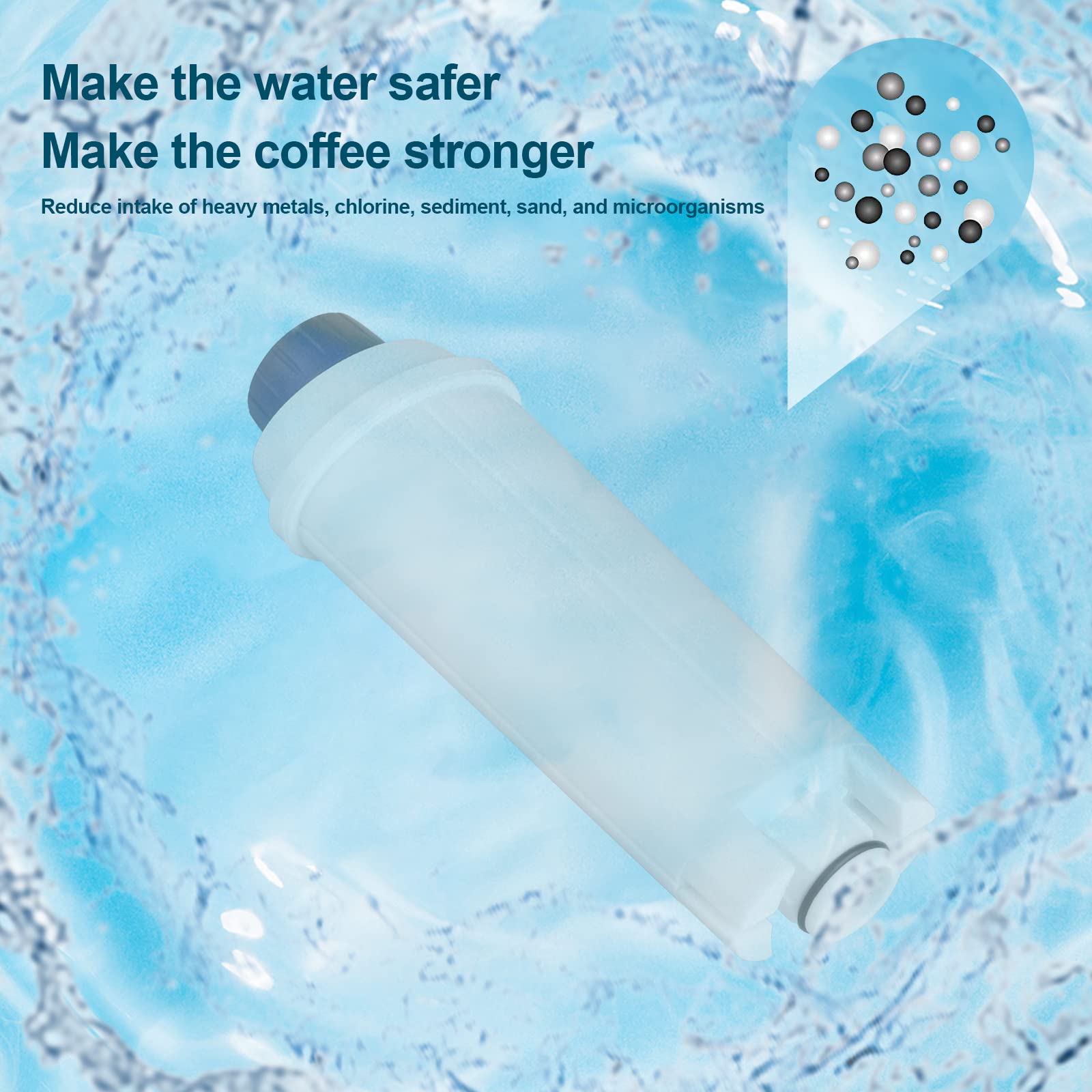 Filtri Acqua Per Macchina Caffè DeLonghi WinGluge - 2 Pezzi, Anti-Calcare, Migliora Il Sapore Del Caffè - Foto 11