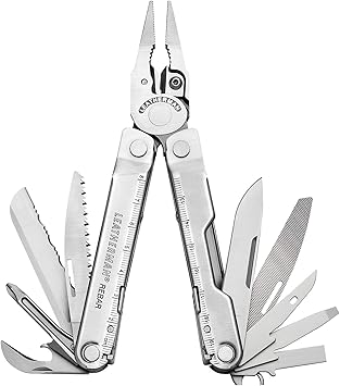 LEATHERMAN, Rebar Multitool with Premium Replaceable Wire Cutters and Saw, Stainless Steel