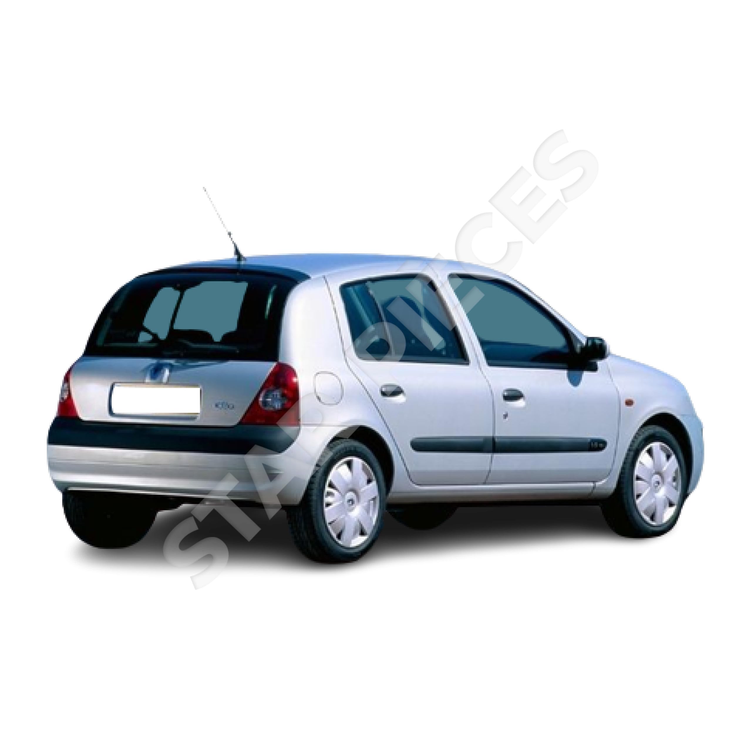 Braccio tergicristallo posteriore compatibile per Clio 2 (1998-2012) con spazzola tergicristallo (lunotto posteriore) 7701045207