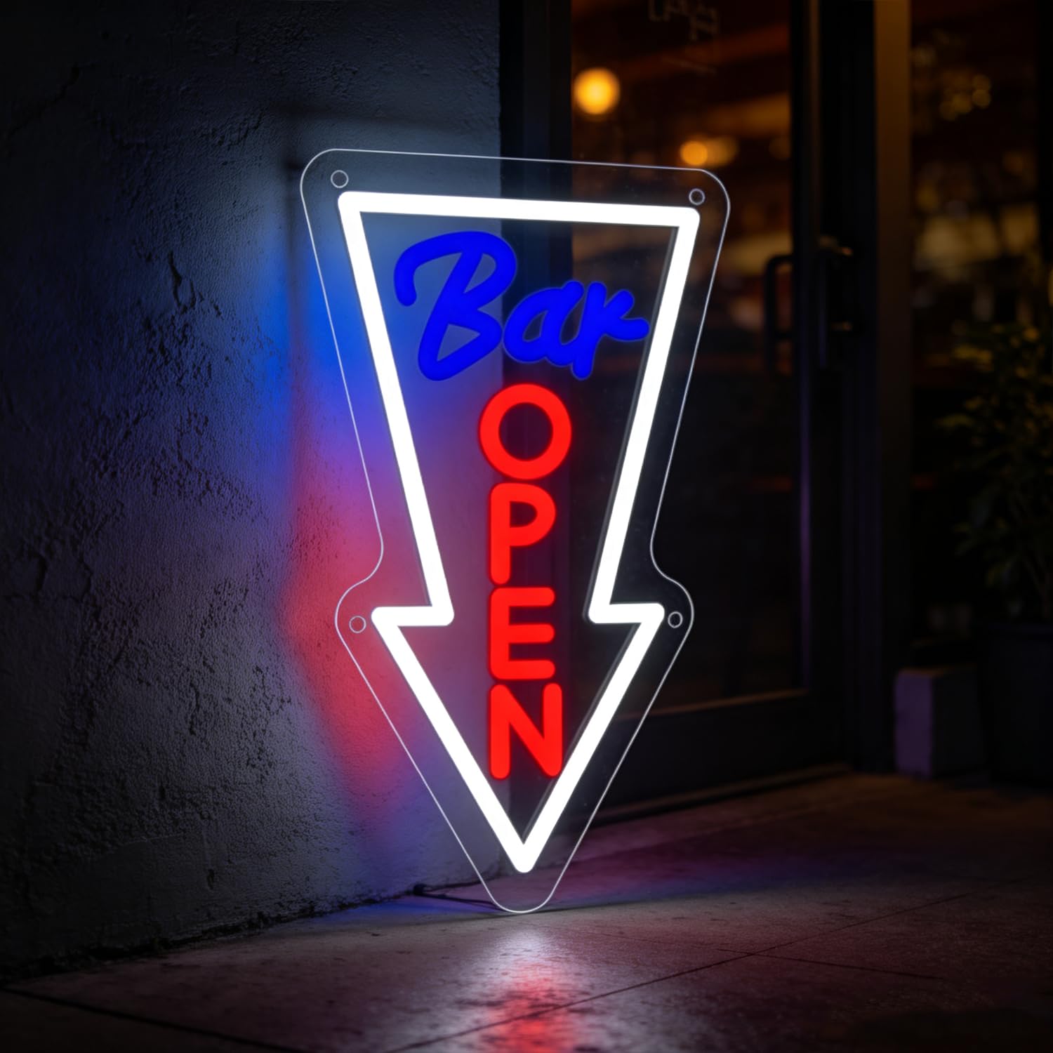 Bar Open Neon Sign LED Neon Bar Sign Light Up for Wall Decor, Dimmable USB Powered Neon Light for Business Bars Pub Cafe Party Decoration Nightclub Home Man Cave Gift for Beer Lovers 9.4”x16.3”