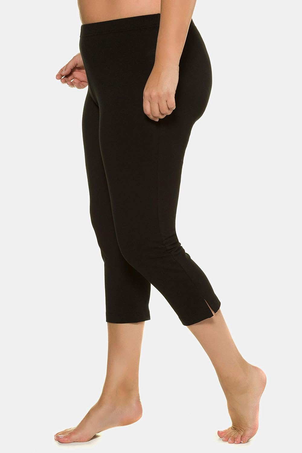 Ulla Popken Womenswear Plus Size Curvy Oversize Stretch & Support Cropped Leggings 574952