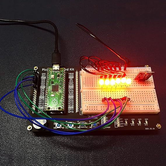 GeeekPi Basic Starter Kit for Raspberry Pi Pico/Pico W, BreadBoard Kit with Half-Size Breadboard and Jumper Wire Pack for Raspberry Pi Pico/Pico W (Raspberry Pi Pico/Pico W Not Included)