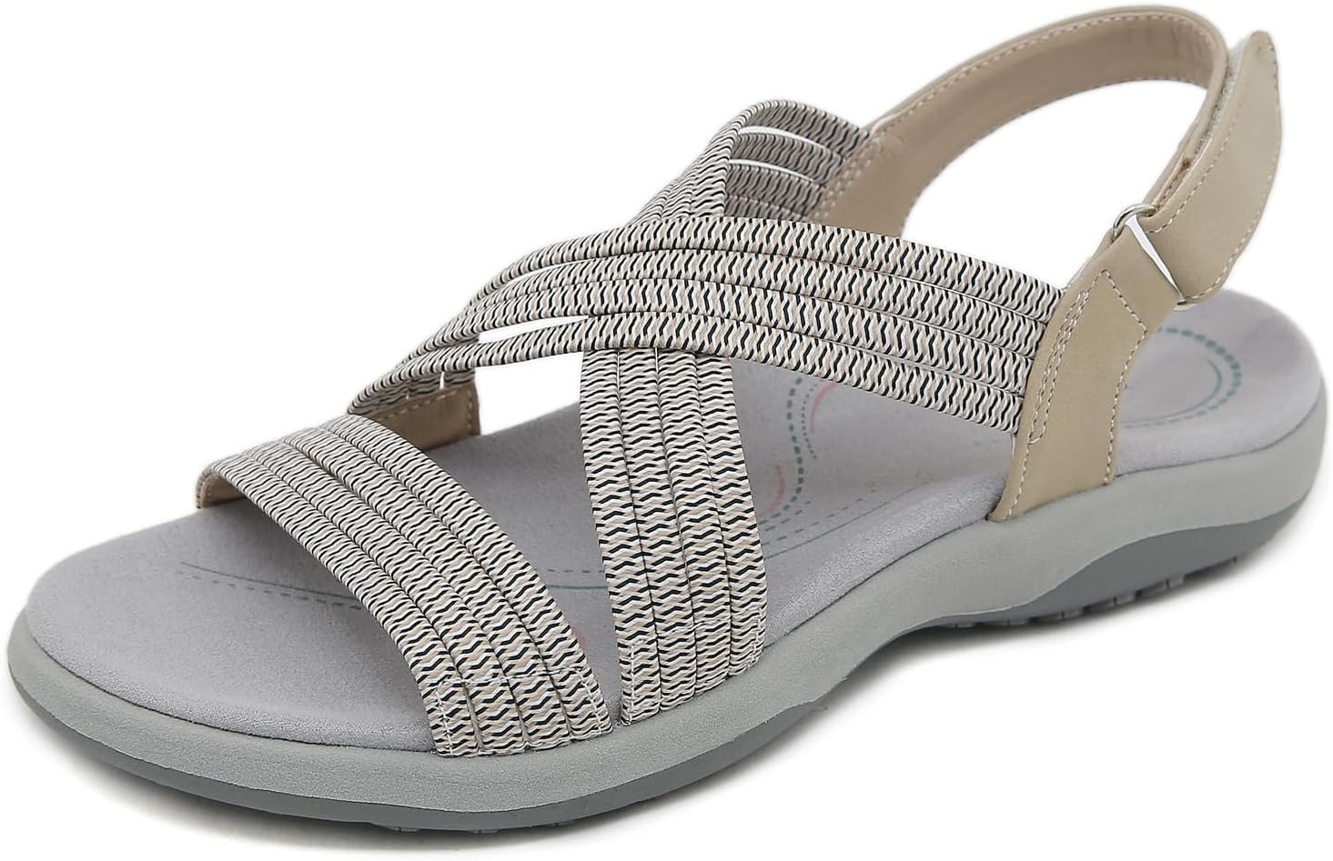 StoneLiquid Hike Barefoot Sandals Women, Ankle Strap Sports Athletic Sandals with Arch Support for Beach Vacation Casual Camping Hiking