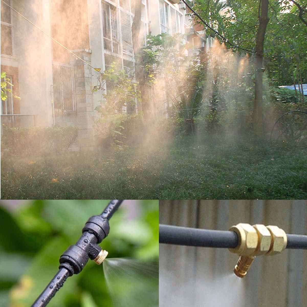 250 Stück Niederdruck-Messing-Nebeldüsen zur Staubkontrolle im Außenkühlsystem, Zerstäuberdüse, Nebelsprüher, Nebeldüsen für Garten, Befeuchtung, Landschaftsbau, Gewinde UNC 10/24