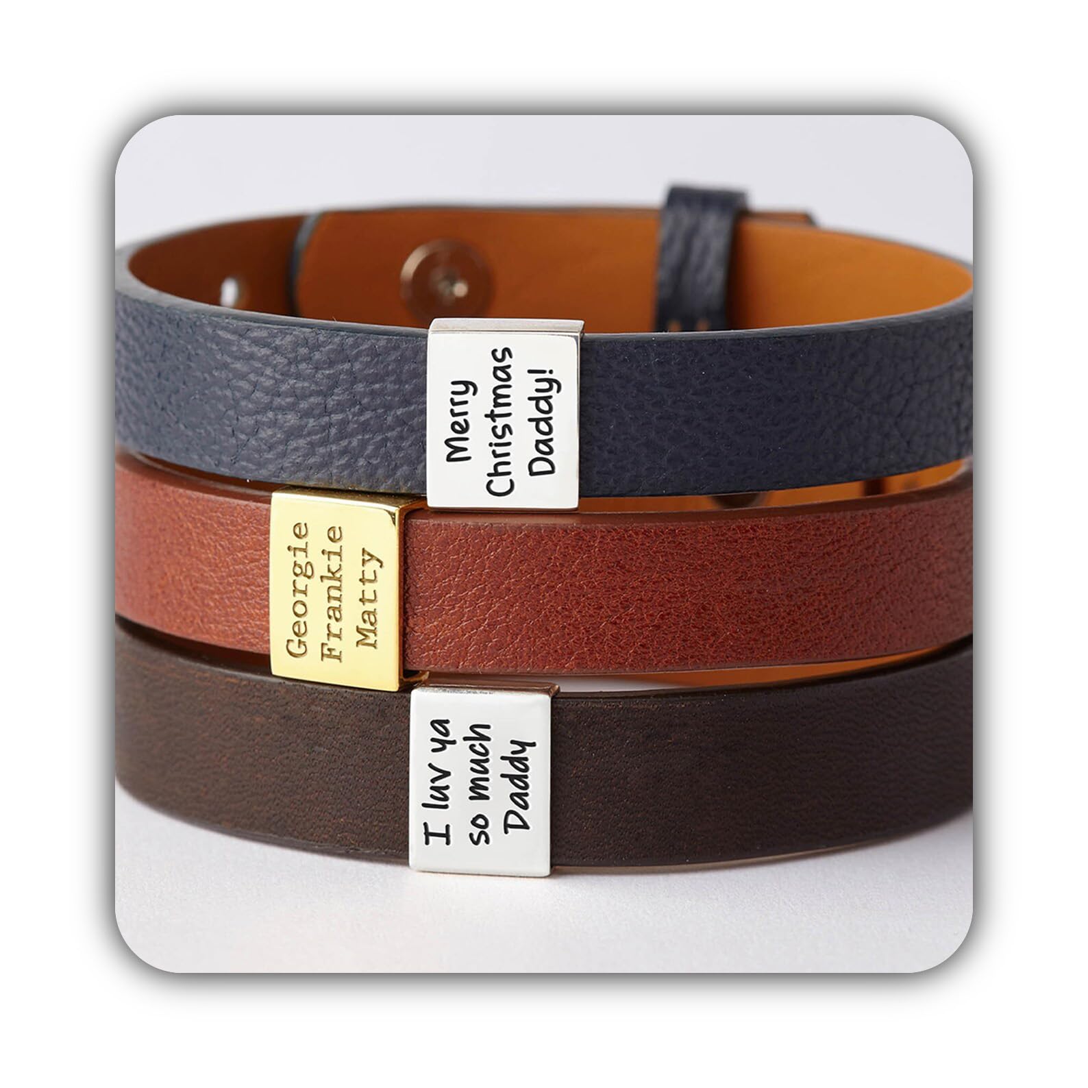 Hombres personalizado pulsera, personalizado hombre, San Valentín para hombre para él esposo de esposa pulsera Día de la Madre Navidad cumpleaños aniversario