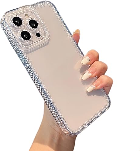 Miniatura 6 de ZTOFERA Diseñada para iPhone 13 de 6.1 pulgadas, bonita funda transparente para mujeres y niñas, funda protectora de silicona TPU suave flexible con