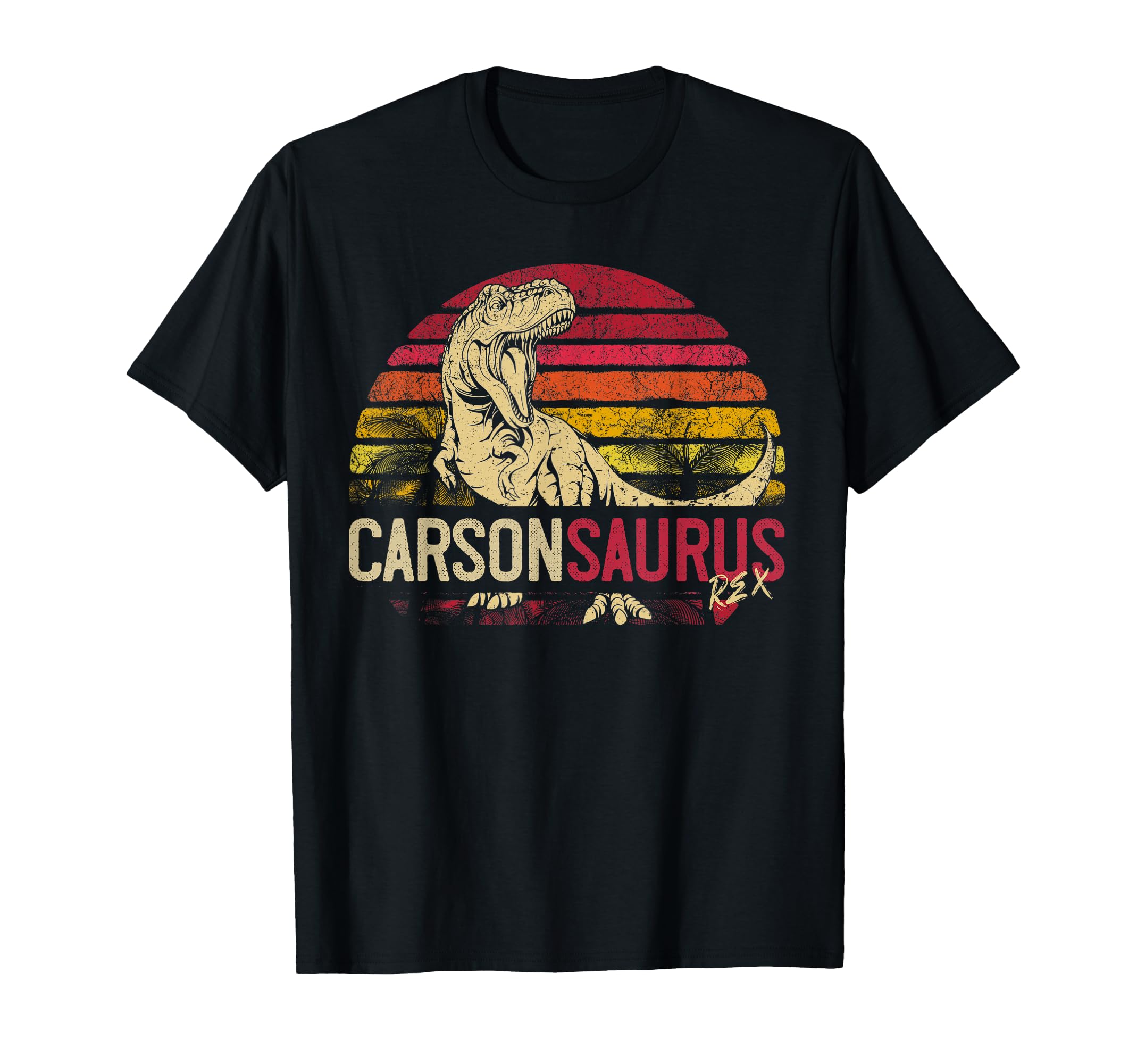 Carson Saurus Funny Personalized Dinosaur T Rex Name Gift T-Shirt