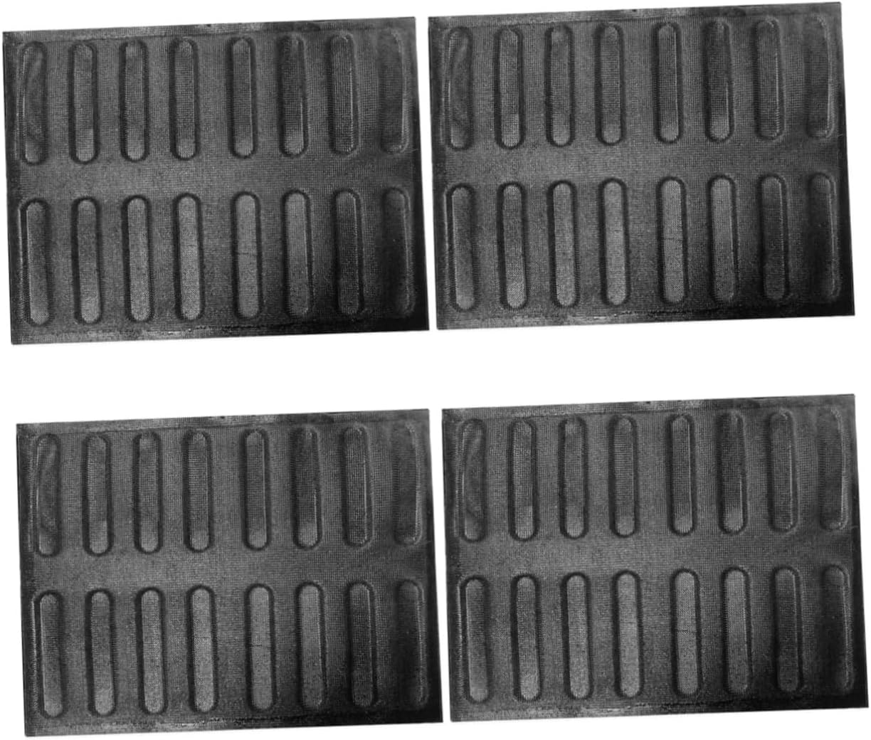 4pcs Baking Pan for French Bread Non Stick Perforated Bread Mold Cavity Hot Dog Pan Washable Baking Accessory for Home Professional Use
