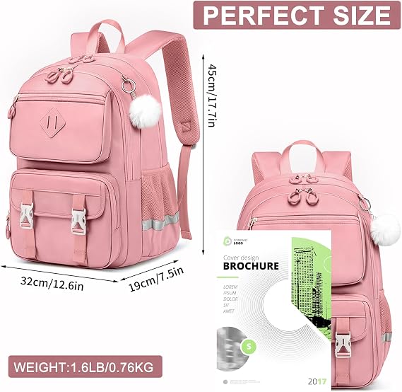 School Backpack for Teen Girls, Cute College Back Pack Women, Kids Backpack